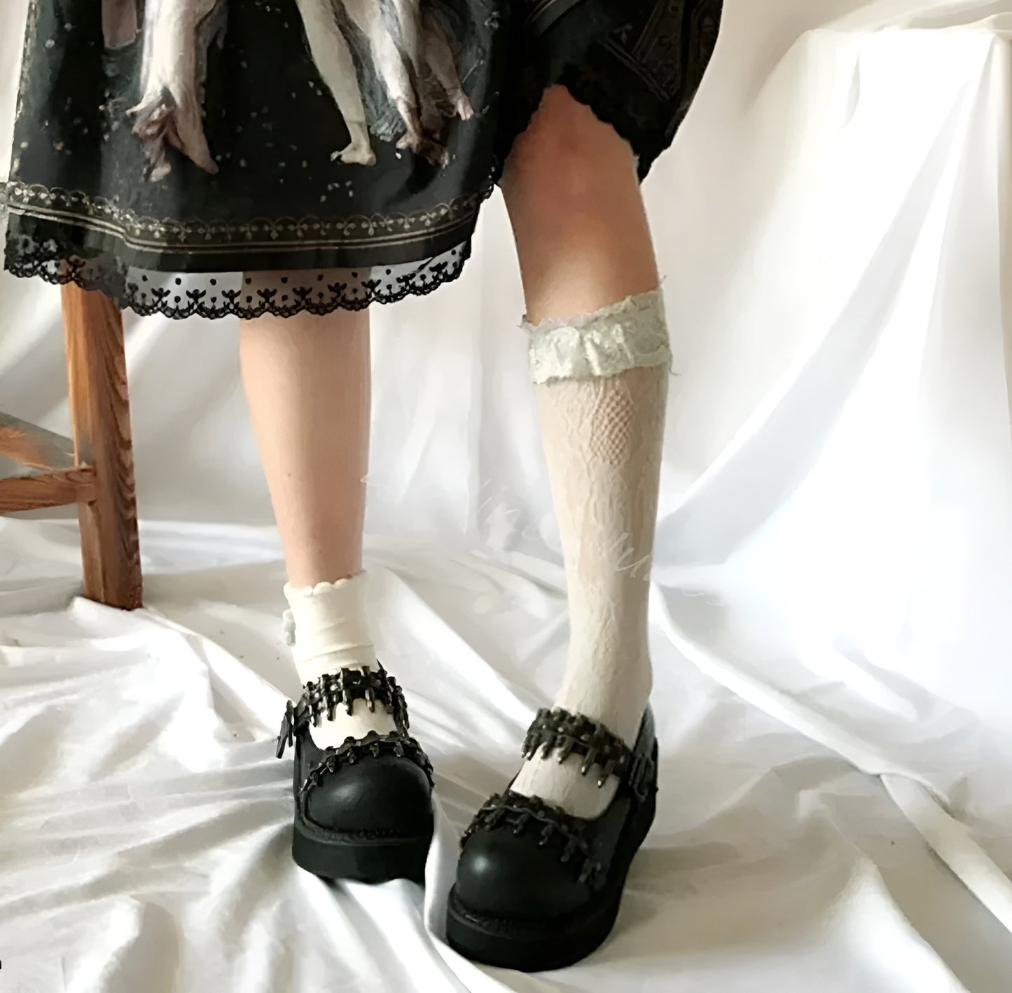 Bullet Studded Punk Platform Lolita Shoes