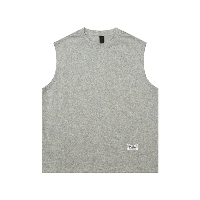 M / Gray Victorious Loose Summer Sleeveless Sports Vest - Korean Fashion Style