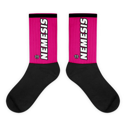 M Nemesis: Dynamic Athletic Socks (Hot Fuchsia)