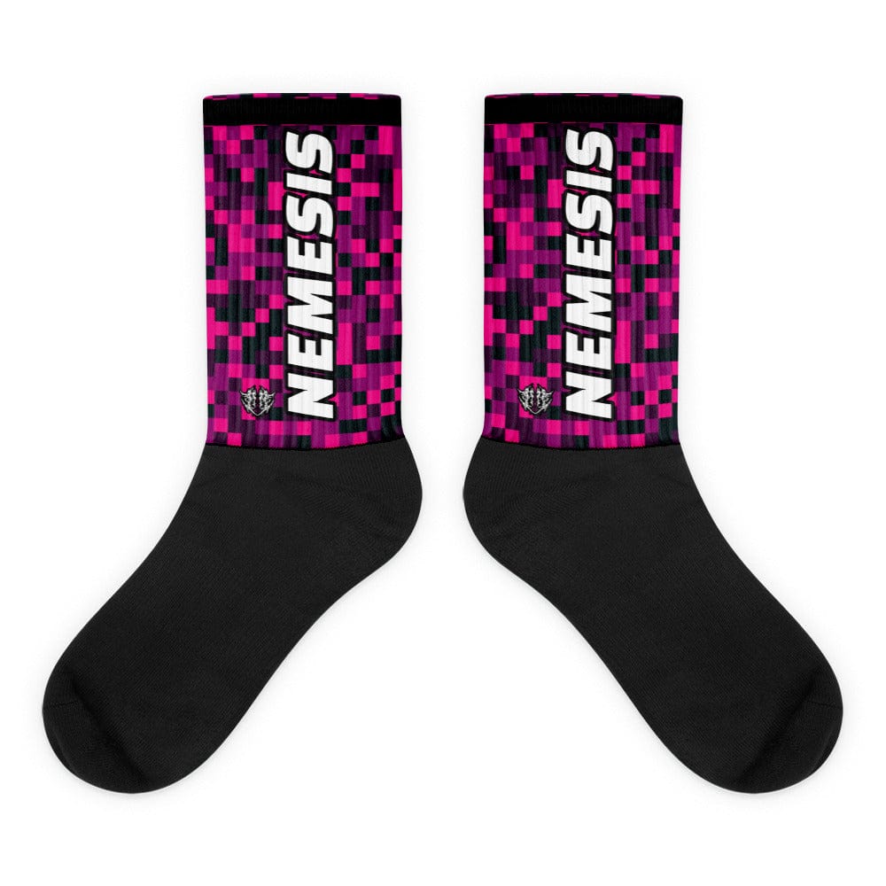 M Nemesis: (Rosy Noir) Dynamic Athletic Socks
