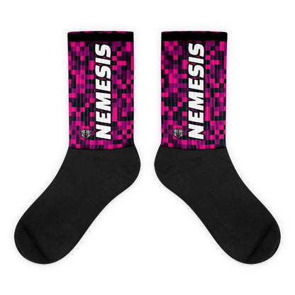 M Nemesis: (Rosy Noir) Dynamic Athletic Socks