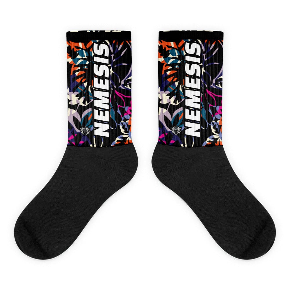 M Nemesis: (Tropical Moonlit Camo) Dynamic Athletic Socks