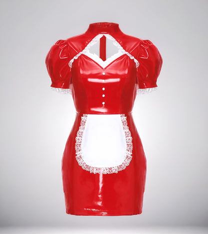 Maid Venom Velvet Gloss Latex Cosplay