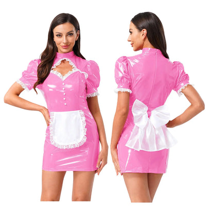 Maid Venom Velvet Gloss Latex Cosplay