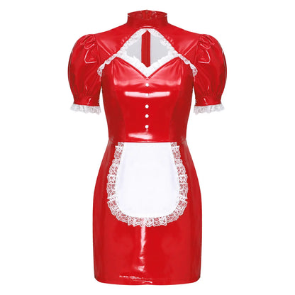 Maid Venom Velvet Gloss Latex Cosplay