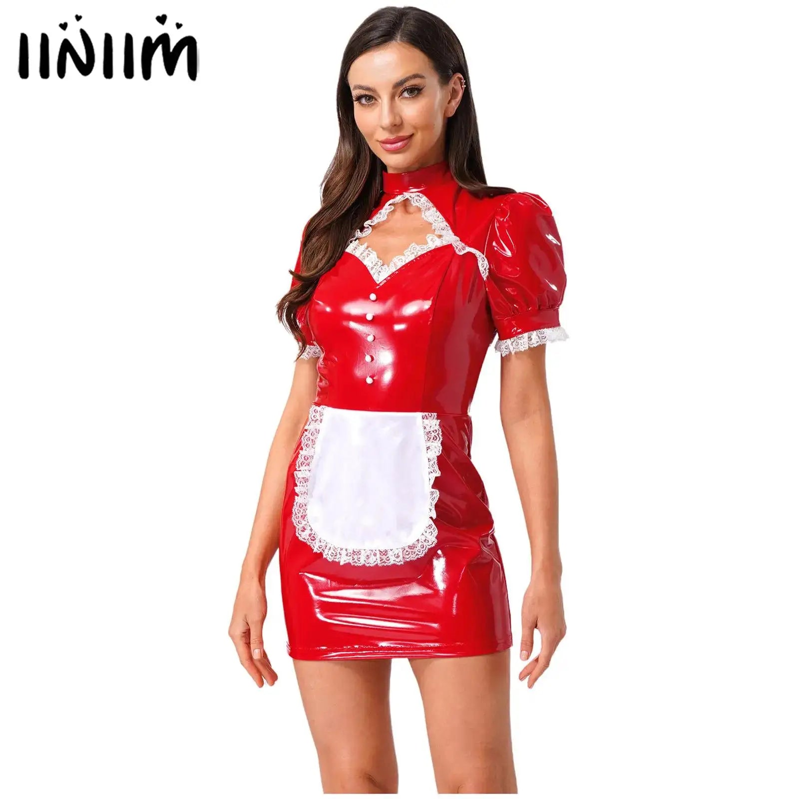 Maid Venom Velvet Gloss Latex Cosplay