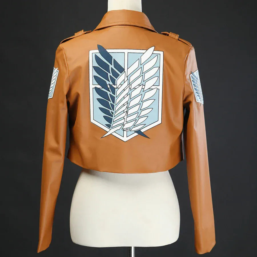 Male size / S Anime Attack on Titan Leather Jacket