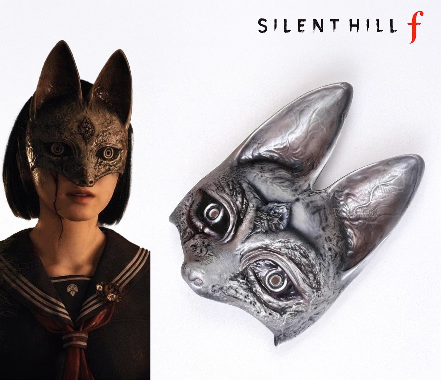 Mask / One Size Silent Hill F / Hinako Props Cosplay