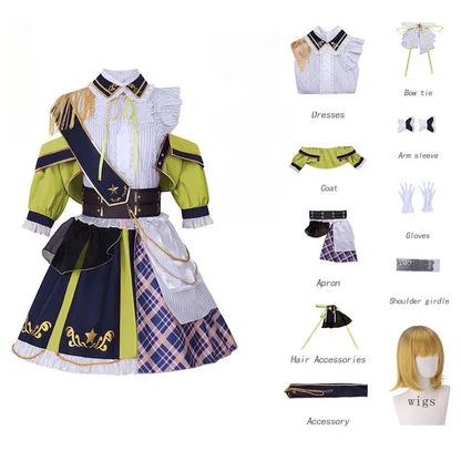 mem costume wig / XS Rubii Hoshino Arima Kana Cosplay Lolita Dress