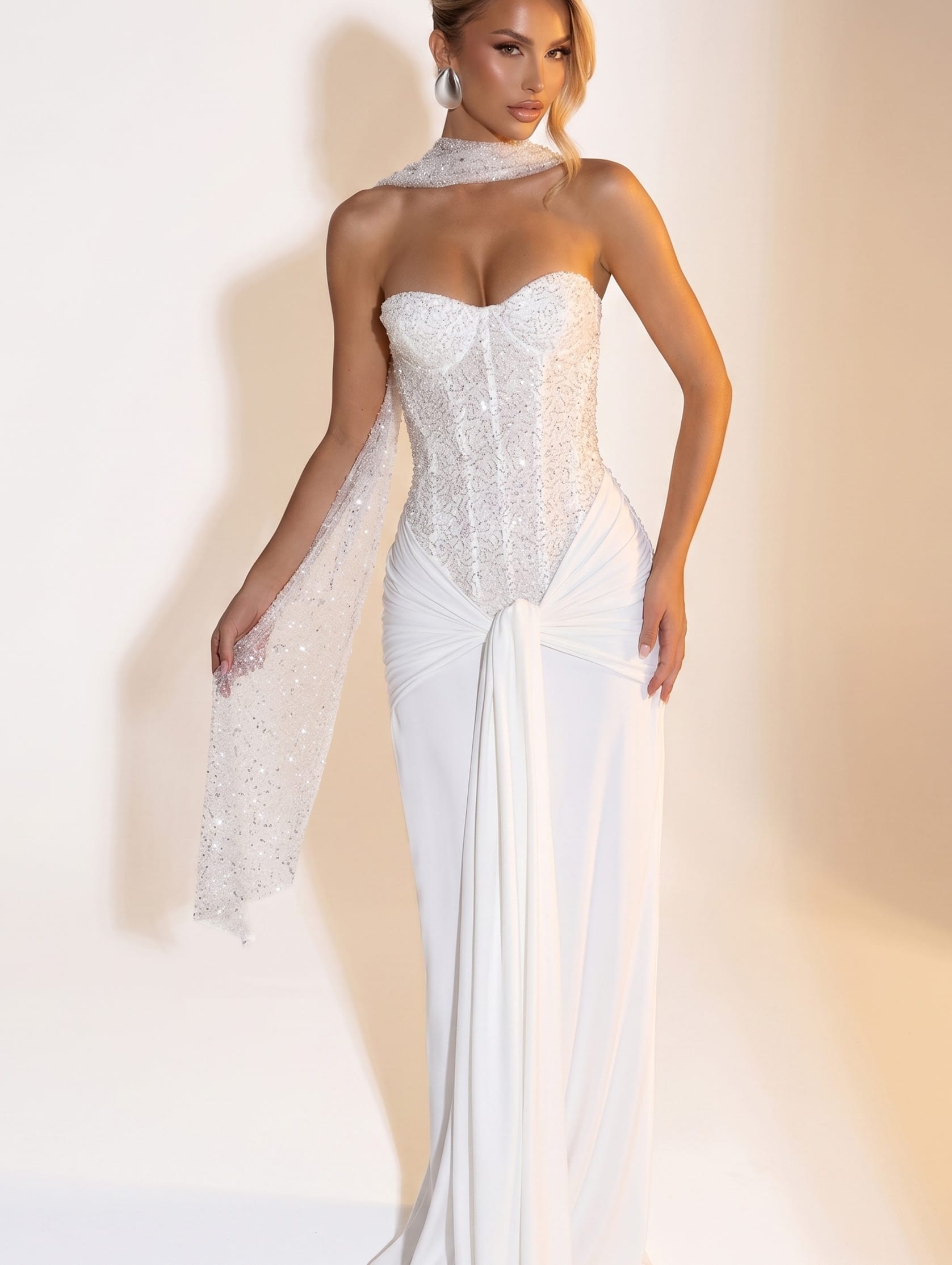 Mermaid Corset Strapless Prom Dress