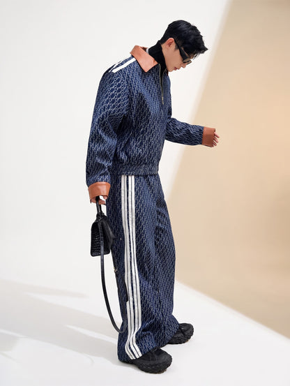 Metro Leather-Trimmed Monogram Active Set