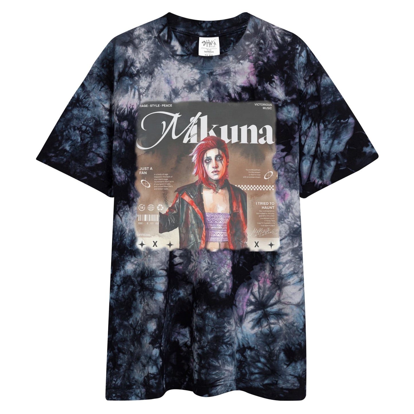 Mikuna music- Just a Fan T-shirt Tie-Dye
