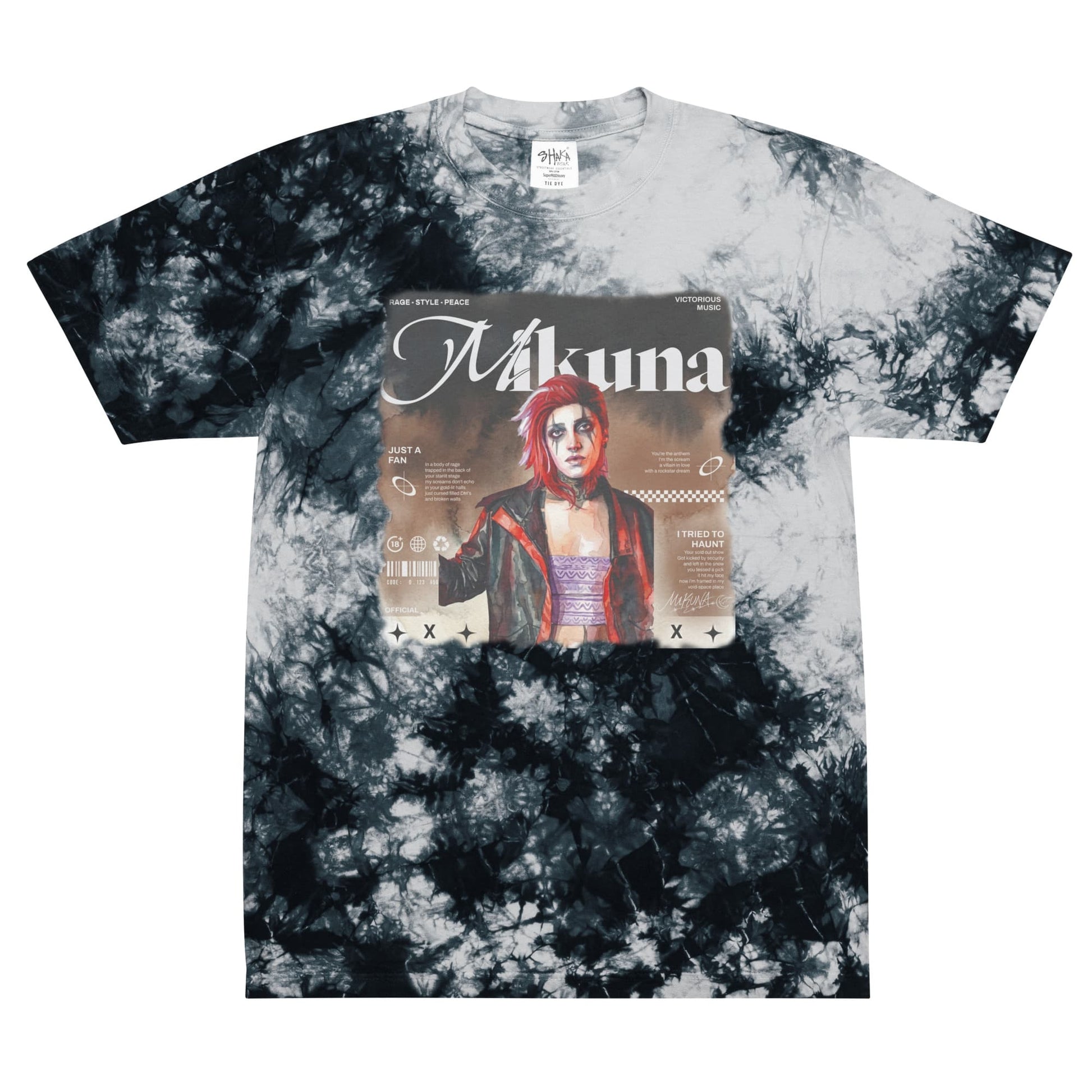Mikuna music- Just a Fan T-shirt Tie-Dye