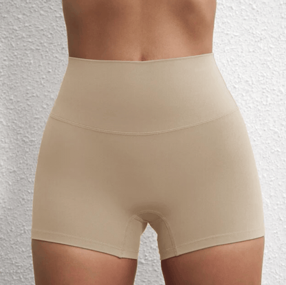 milk coffee / S-2 Women's 3" Gym Shorts / Yoga shorts (Ellie Seattle)