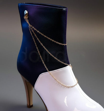 Mira Kpop Demon Hunter Shoes / Black and White w/ Gold details