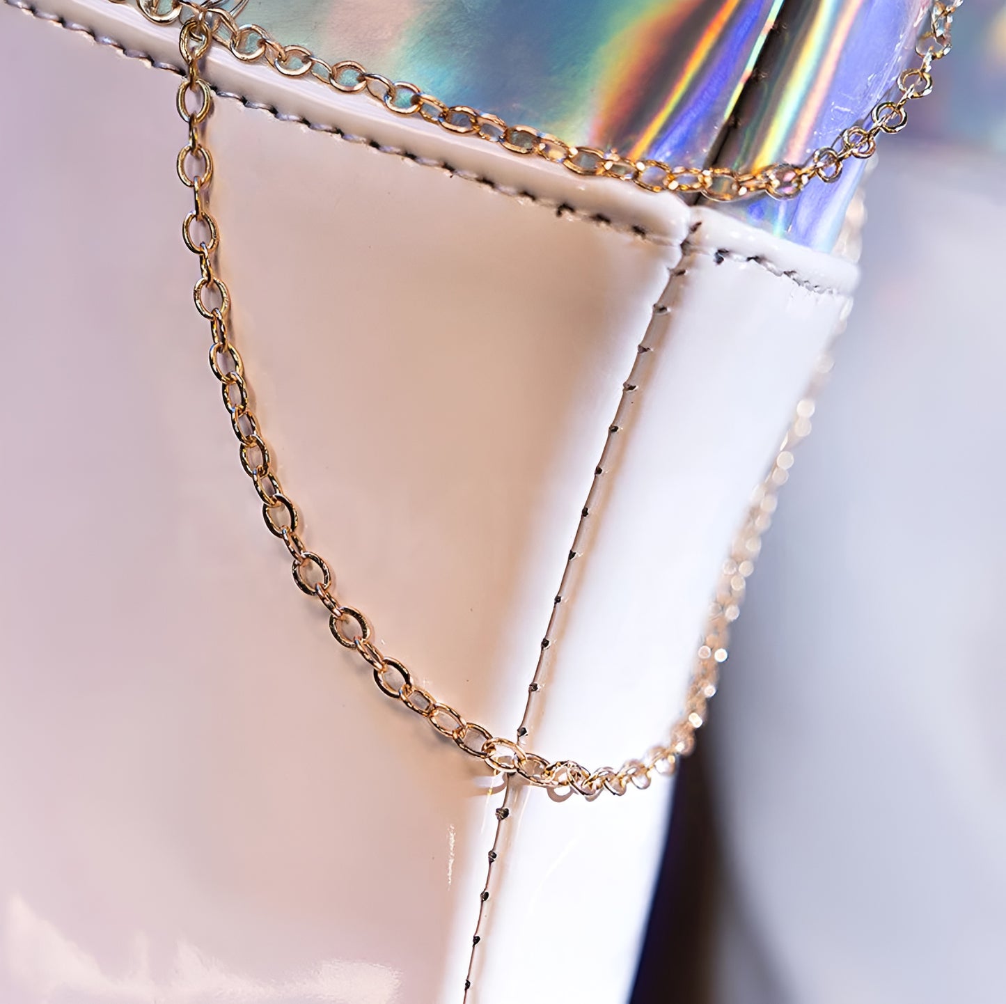 Mira Kpop Demon Hunter Shoes / Black and White w/ Gold details