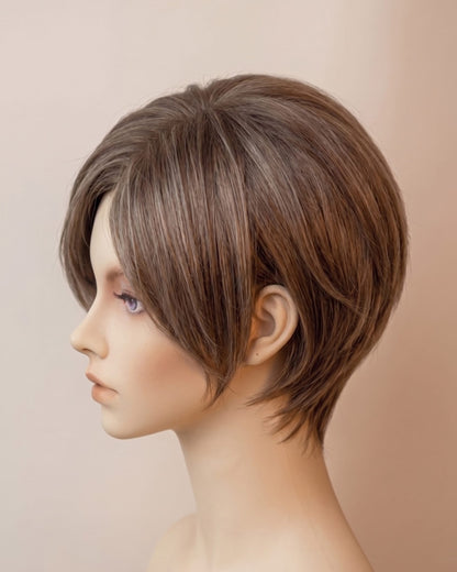 Mixed Brown Leon Scott Kennedy (Resident Evil Cosplay Wig - Requiem)