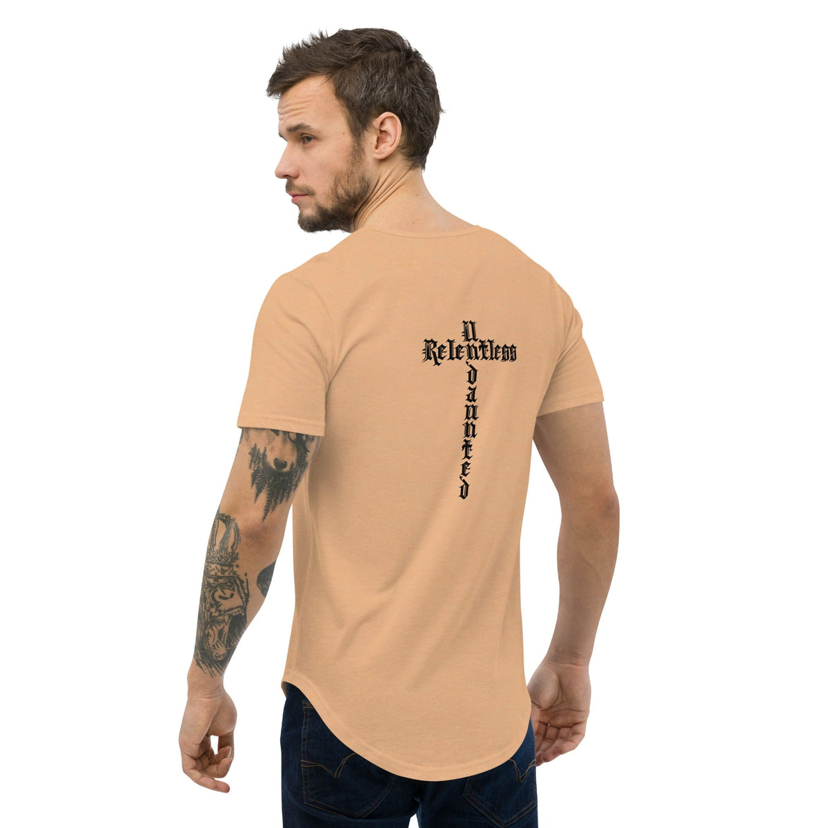 Muscle Curved Hem T-Shirt