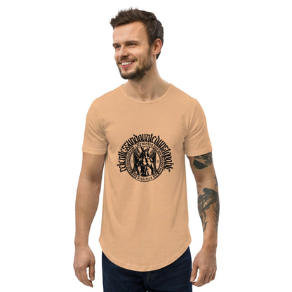 Muscle Curved Hem T-Shirt