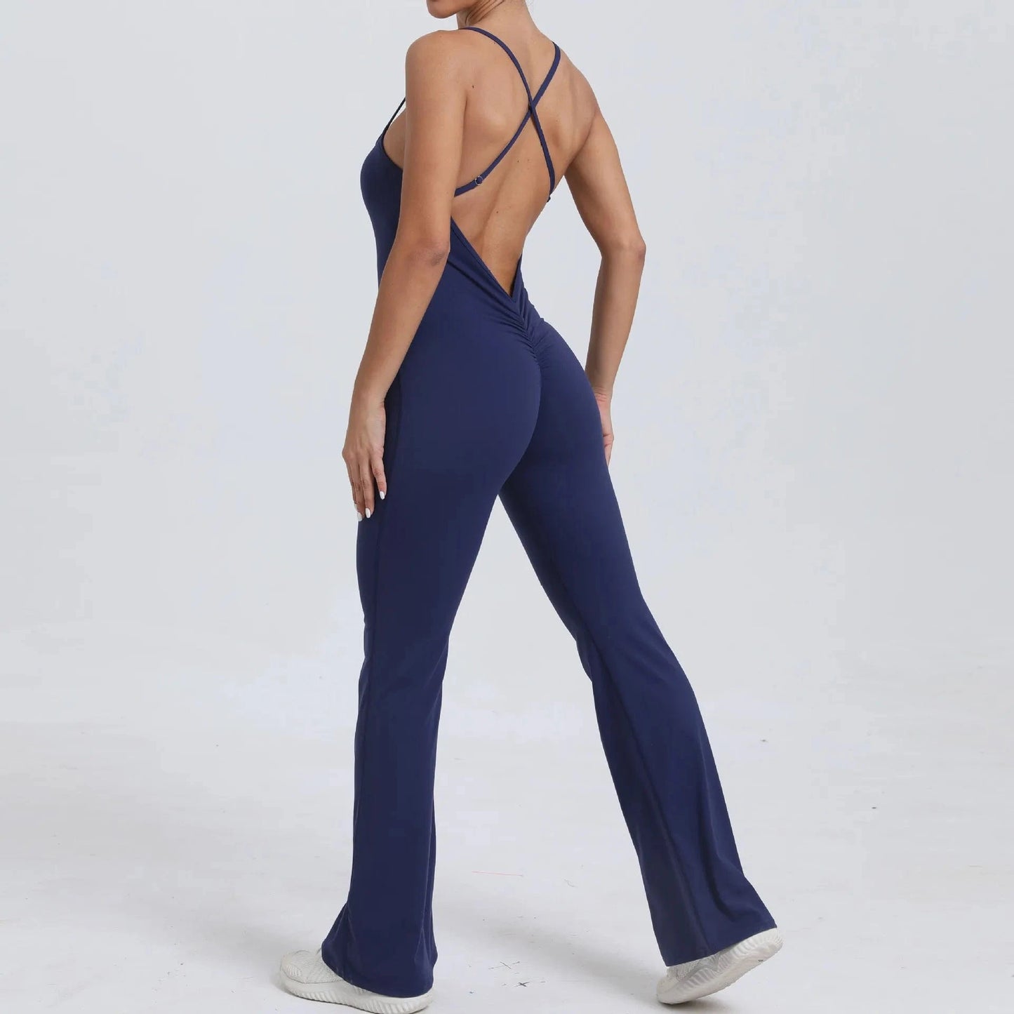 Navy blue / S Victorious BalanceFlow V Back Bodysuits