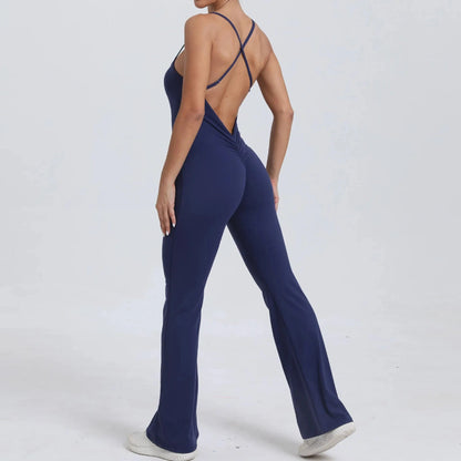 Navy blue / S Victorious BalanceFlow V Back Bodysuits
