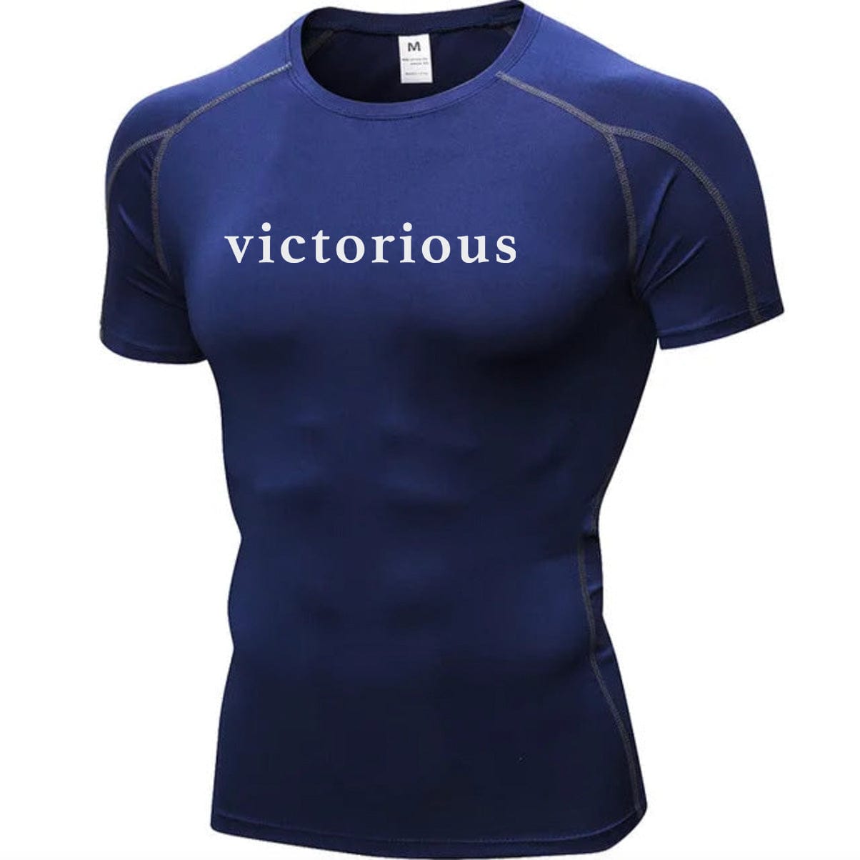 Navy blue / S Victorious Muscle Pump Forge Compression Shirt (Unisex)