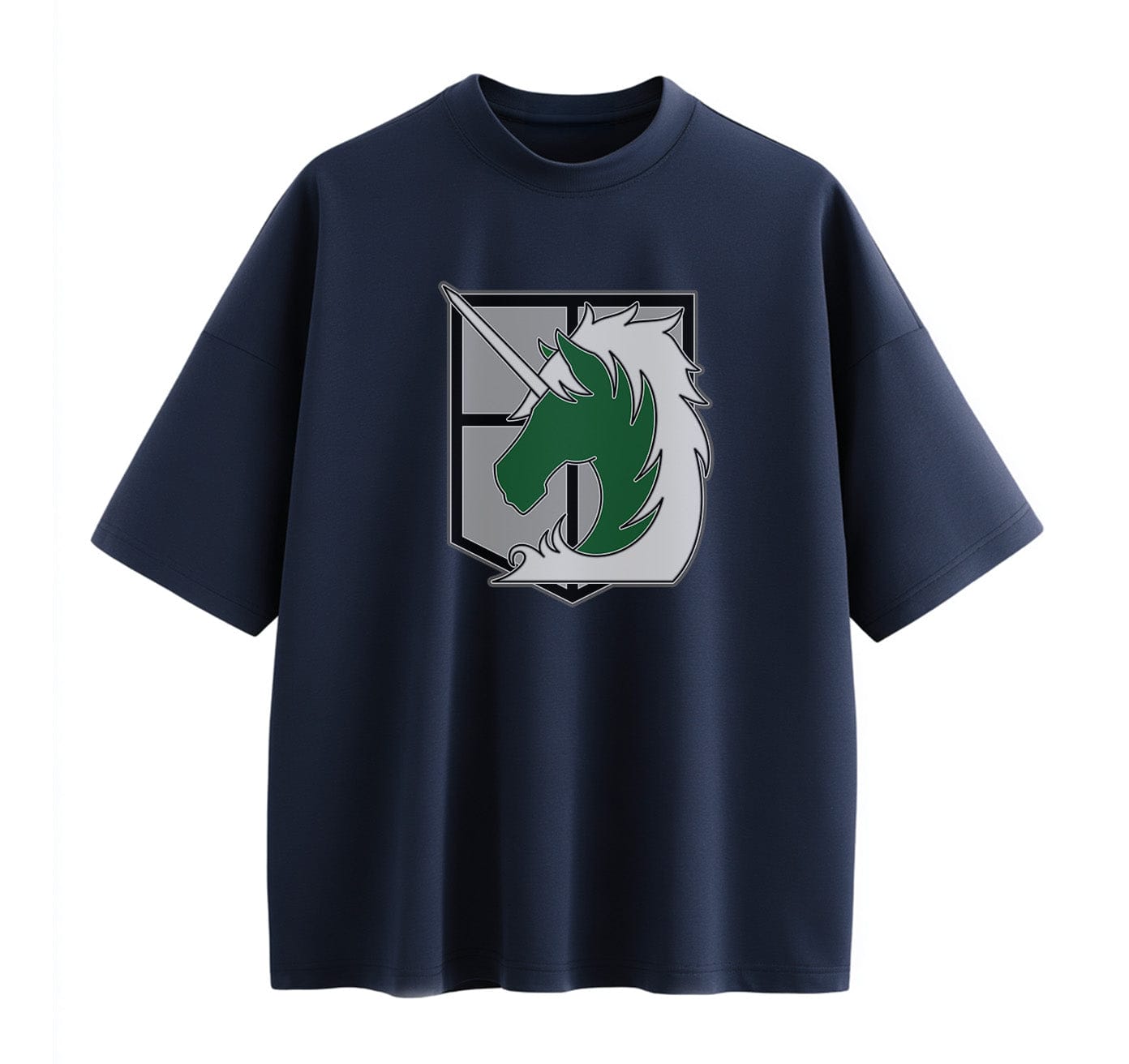 Navy Blue / XS Brigade (Attack On Titan) Oversize T-Shirt