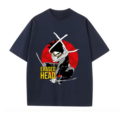 Navy Blue / XS Erased Head (My Hero Academia) Anime Oversize T-Shirt