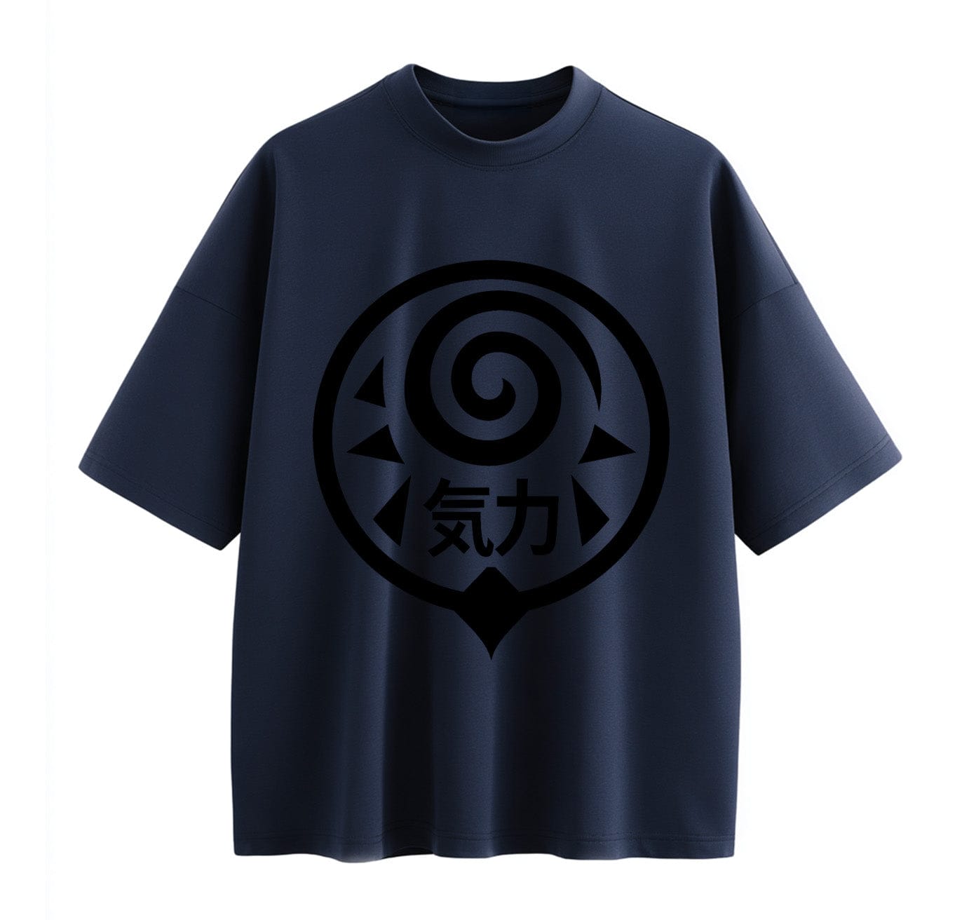 Navy Blue / XS kanji Anime (Naruto)Oversize T-Shirt