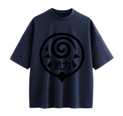 Navy Blue / XS kanji Anime (Naruto)Oversize T-Shirt
