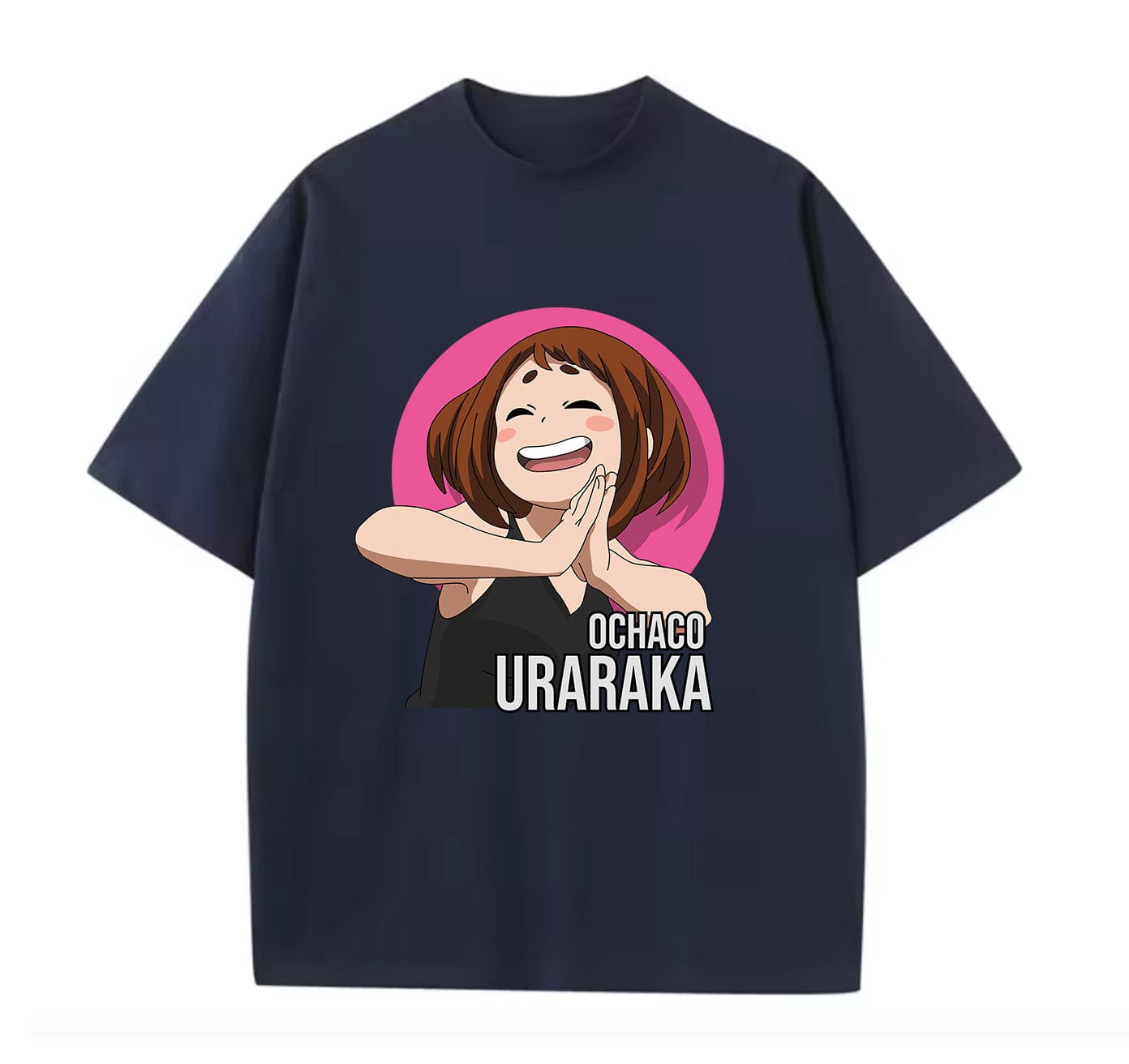 Navy Blue / XS Ochaco 2 (My Hero Academia) Anime Oversize T-Shirt