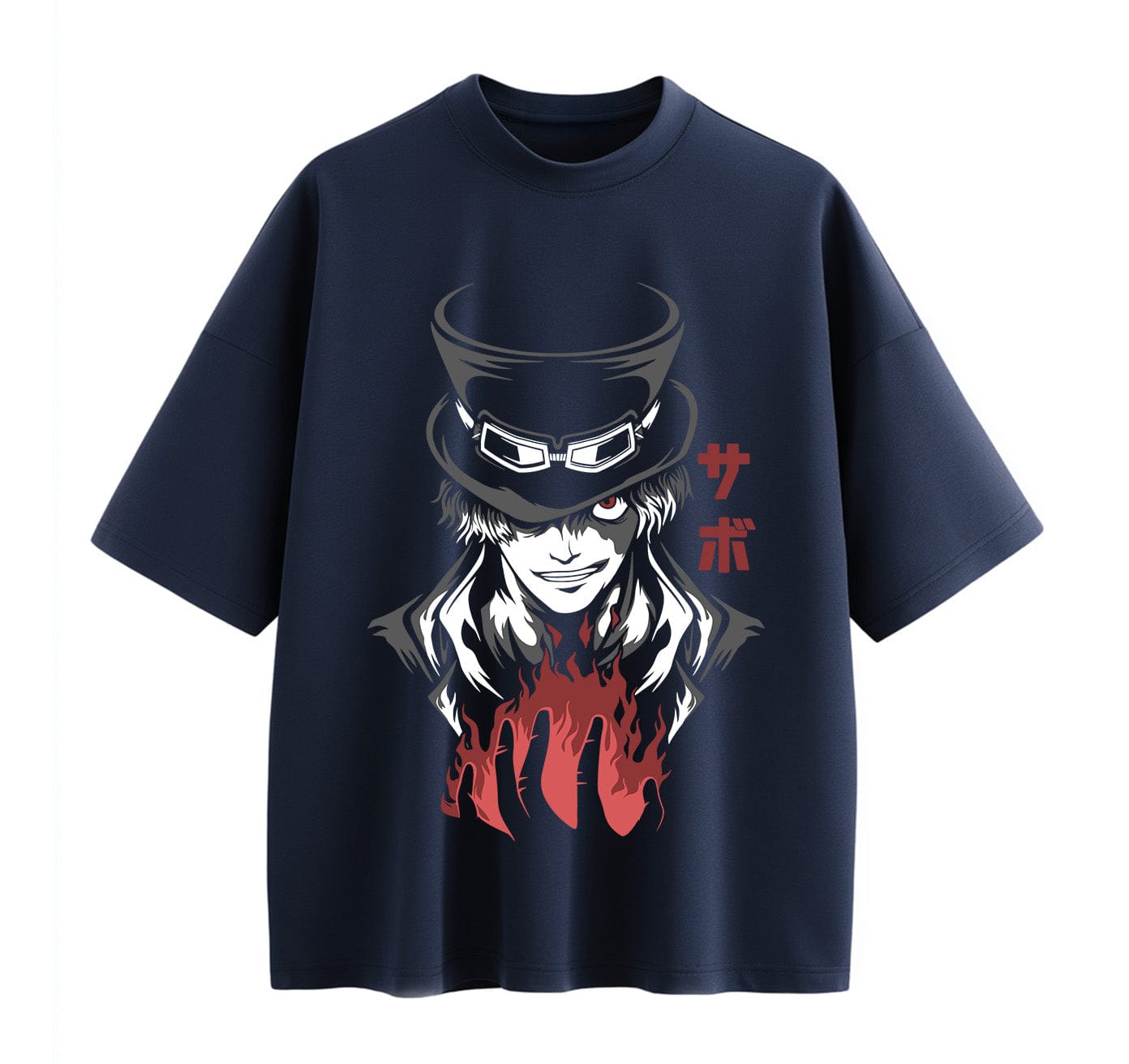 Navy Blue / XS Sabo (One Piece) Anime Oversize T-Shirt