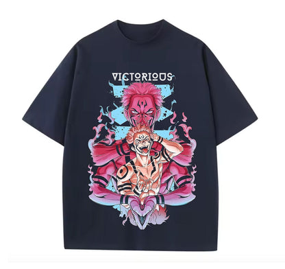 Navy Blue / XS Sukuna (Jujutsu Kaisen) Anime oversize T-Shirt