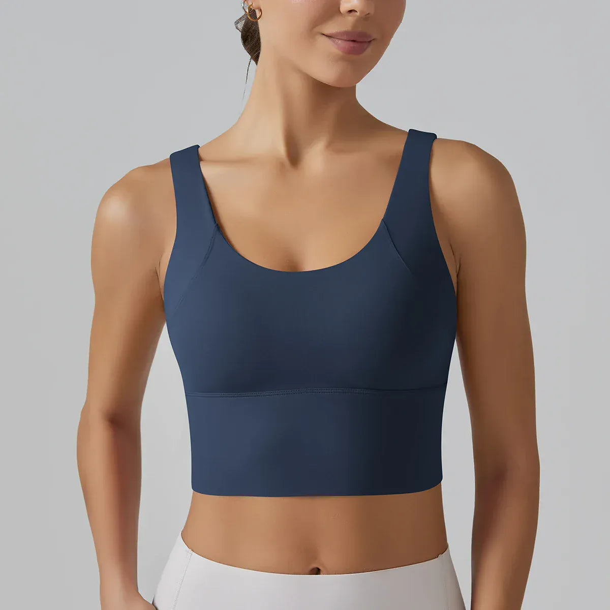 Navy / S Victorious Cascade Trail V-Back Sports Bra