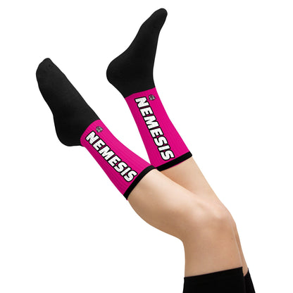 Nemesis: Dynamic Athletic Socks (Hot Fuchsia)