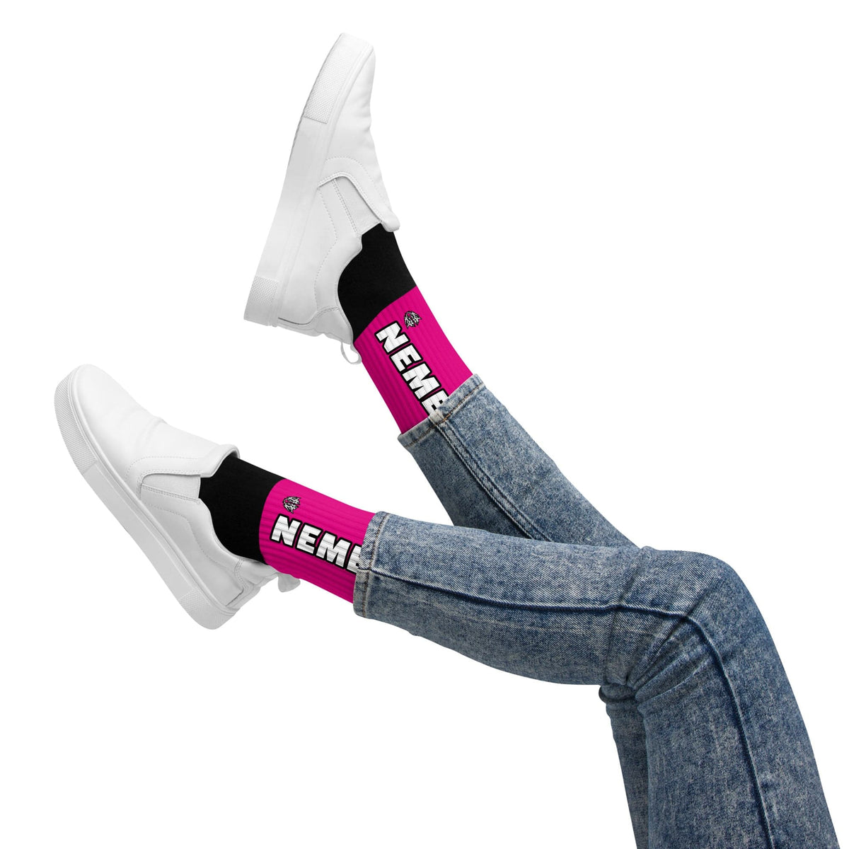 Nemesis: Dynamic Athletic Socks (Hot Fuchsia)