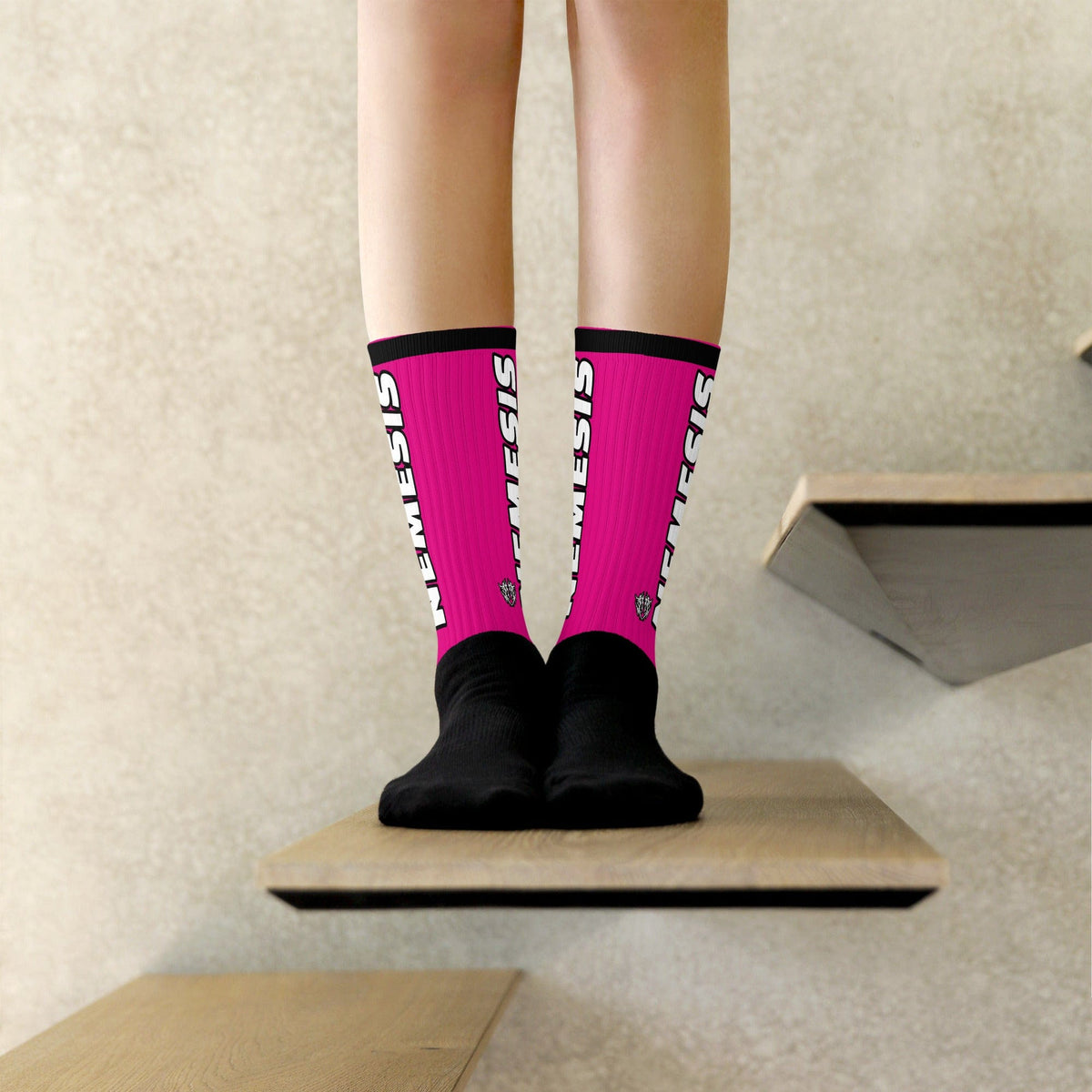 Nemesis: Dynamic Athletic Socks (Hot Fuchsia)