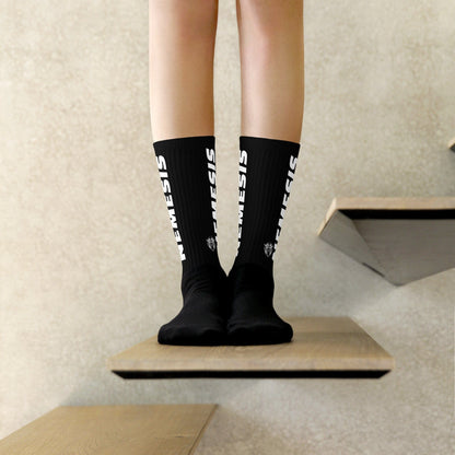 Nemesis: (Jet Black) Dynamic Athletic Socks
