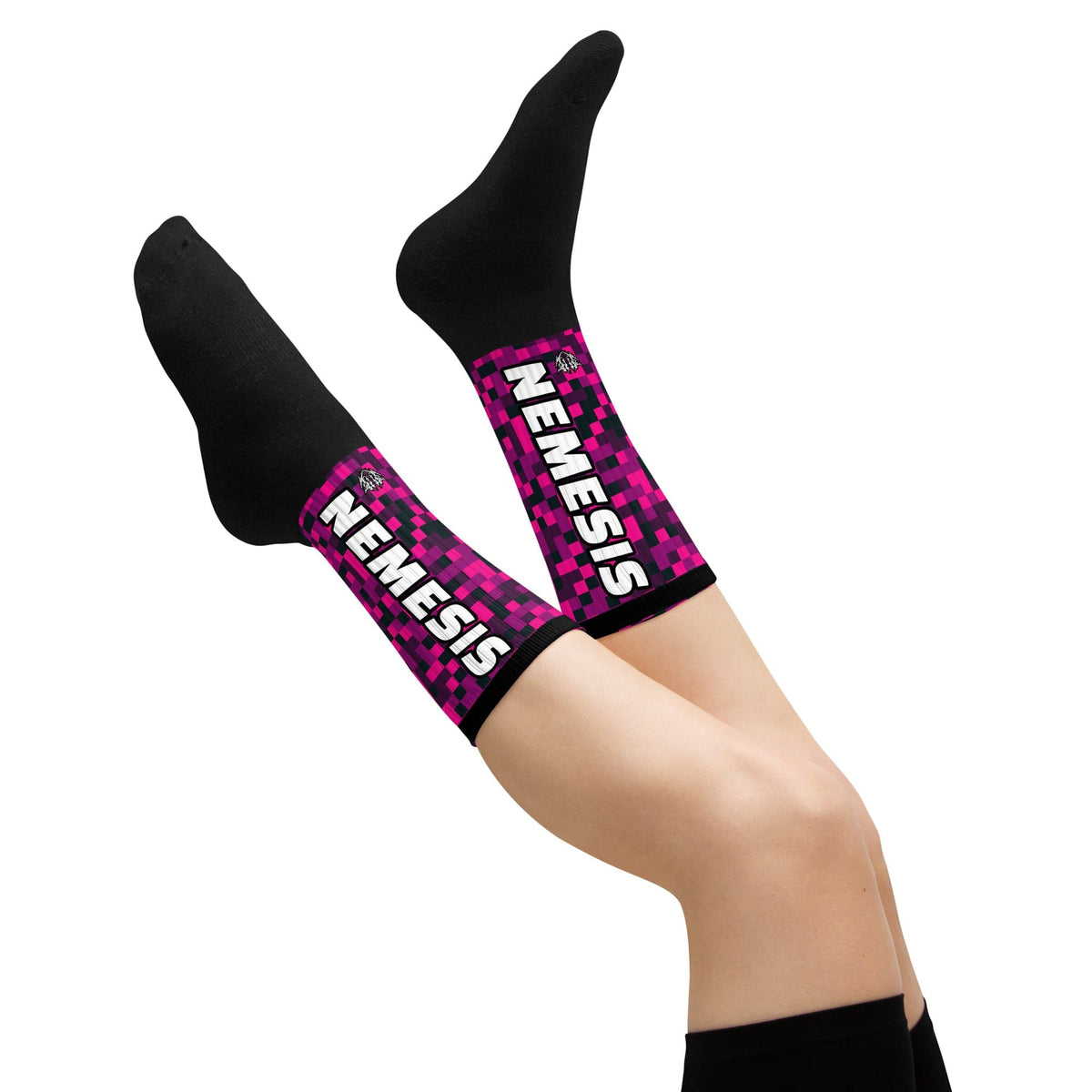 Nemesis: (Rosy Noir) Dynamic Athletic Socks