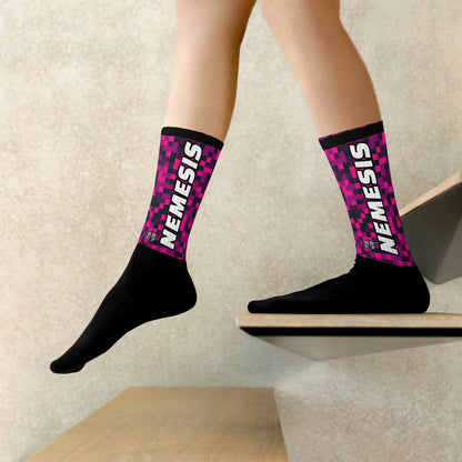 Nemesis: (Rosy Noir) Dynamic Athletic Socks