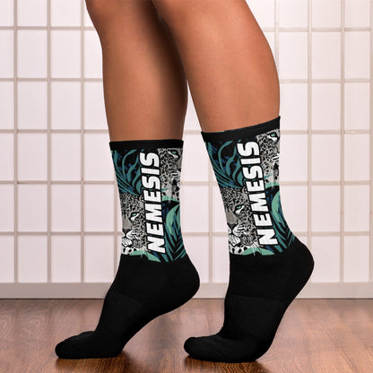 Nemesis: (White Panther Blend) Dynamic Athletic Socks
