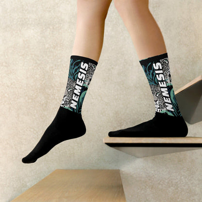 Nemesis: (White Panther Blend) Dynamic Athletic Socks