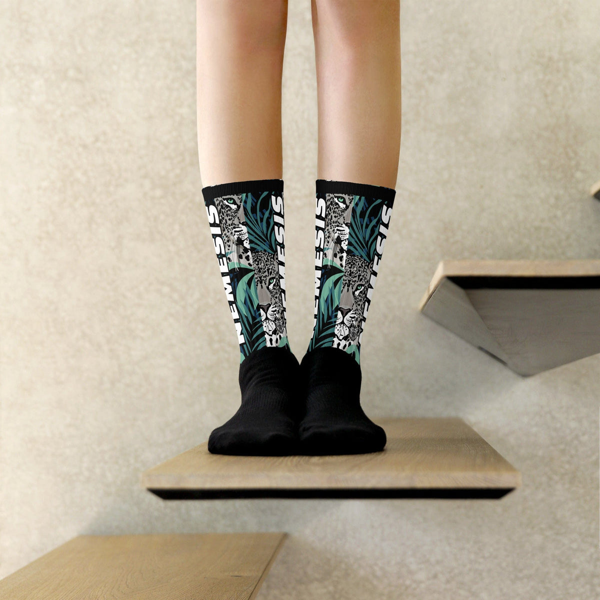 Nemesis: (White Panther Blend) Dynamic Athletic Socks