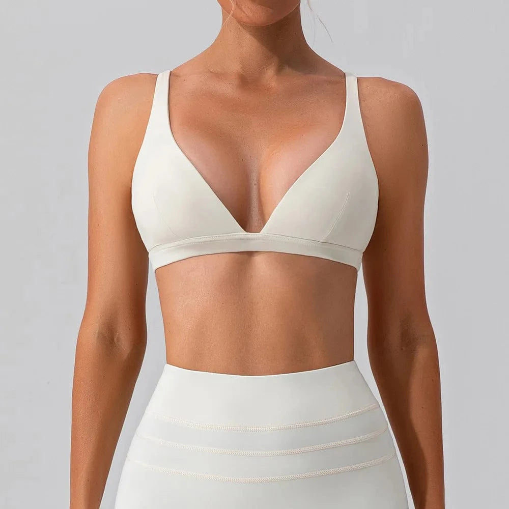 Nude Shockproof Tank Top for Women’s Fitness & Running - Victorious ValkyrFlex