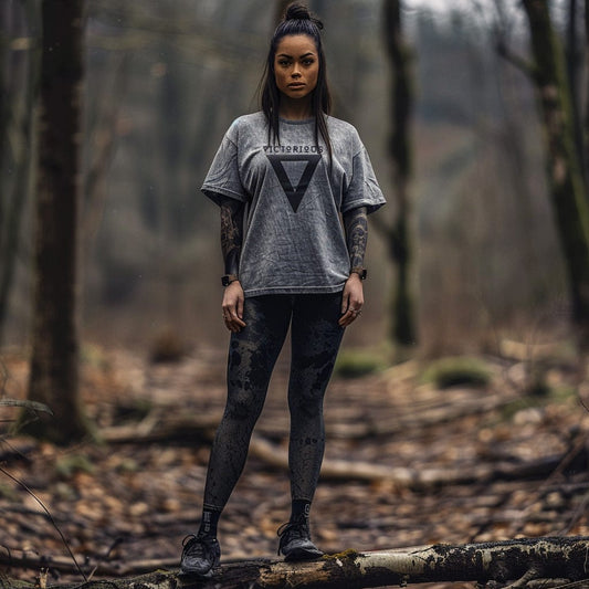 Old Grey / S Victorious Interstellar Gym Oversize T-shirt