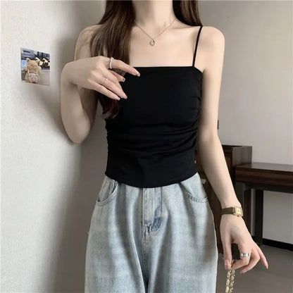 Only Vest / S Women 2026 Spring Autumn New Vintage Tracksuit Matching Set Korean Elegant Knit Hoodie+Vest+Loose Cargo Pants 3-Piece Suit