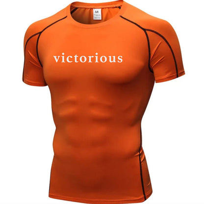 Orange / S Victorious Muscle Pump Forge Compression Shirt (Unisex)