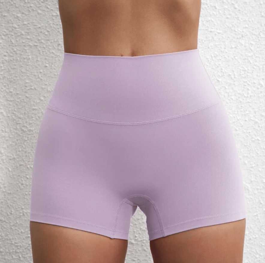 orchid / S-2 Women's 3" Gym Shorts / Yoga shorts (Ellie Seattle)