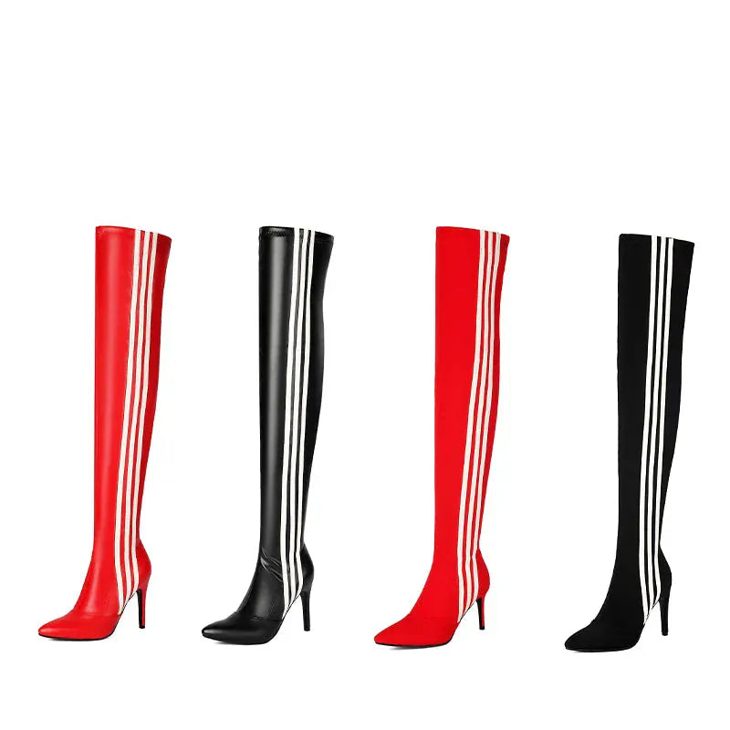 Over Knee High Boots / Vegan Leather