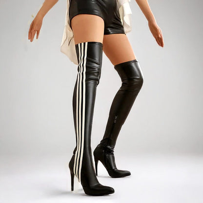 Over Knee High Boots / Vegan Leather